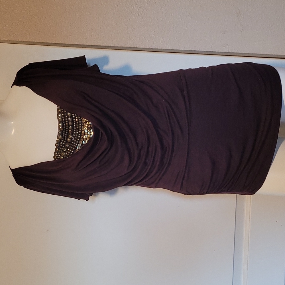Classy Brown and Gold Top